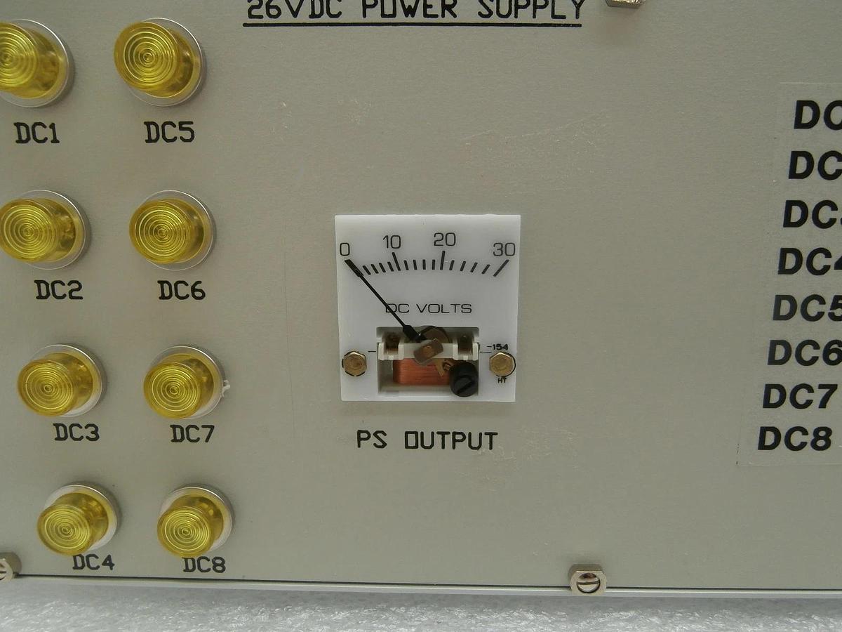 Used Brooks Automation 001-3710-03 26VDC Power Supply 13710-03 Cracked Display Used