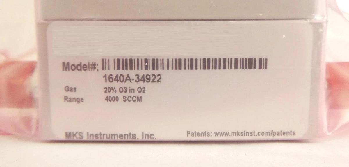 MKS Instruments 1640A-34922 Mass Flow Controller MFC 4000 SCCM O2 Lot of 2 New