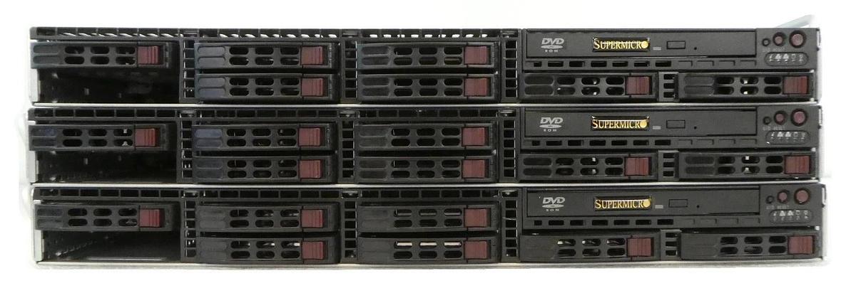 Used SuperMicro 1025C-M3B SuperServer Xeon 2.33 GHz No Drives Lot of 3 Working Spare