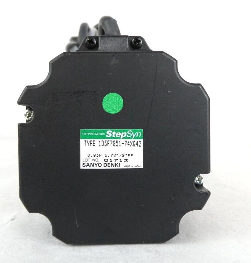 Used Sanyo Denki 103F7851-74XQ42 Stepping Motor StepSyn Lot of 4 Working Surplus