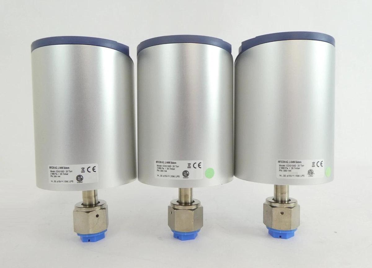 Used Inficon 390-144 Baratron Transducer CDG100D Reseller Lot of 8 Working Surplus