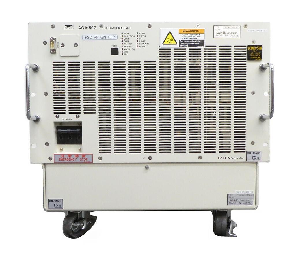 Used Daihen AGA-50G-V RF Power Generator TC03-C07-1309-V TEL 3D39-000005-V1 Working