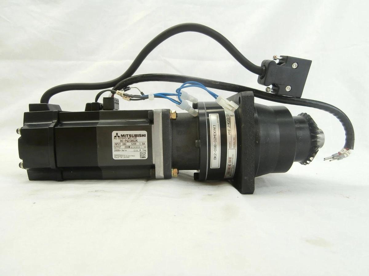 Used Mitsubishi HC-PQ23BG2K AC Servo Motor BK2-09B-02MEKAK1 Shinko VHT5-1-1 OHV Used