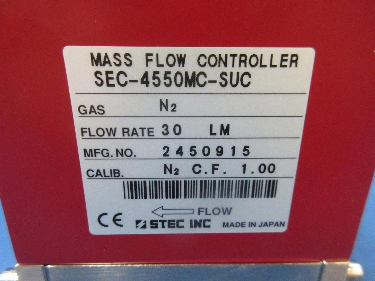 Used Horiba STEC SEC-4550MC-SUC Mass Flow Controller MFC N2 30LM Used Working