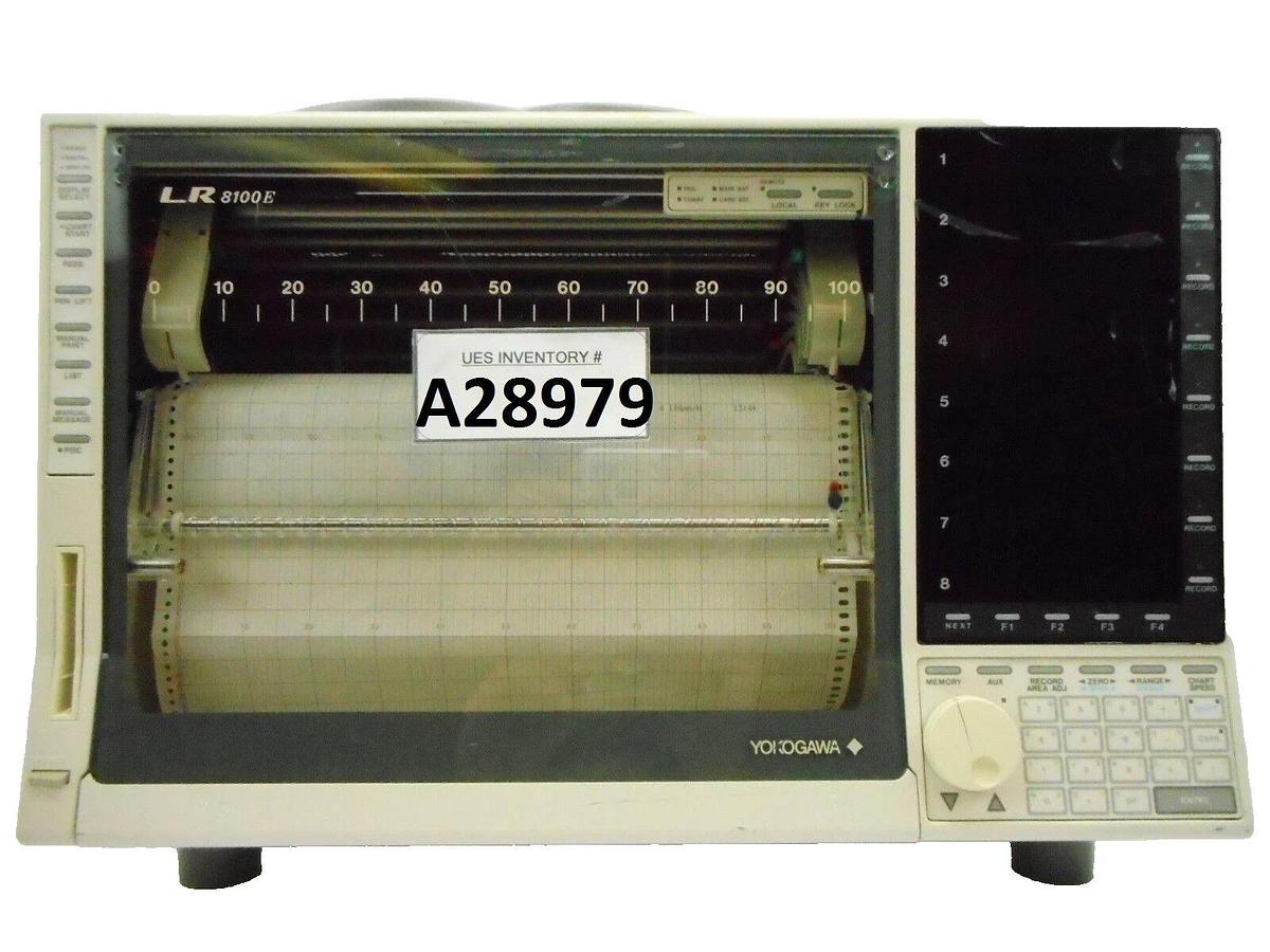 Used Yokogawa 370186-B-0/RS232C Data Acquisition Multiple Pen Recorder LR-8100E Spare