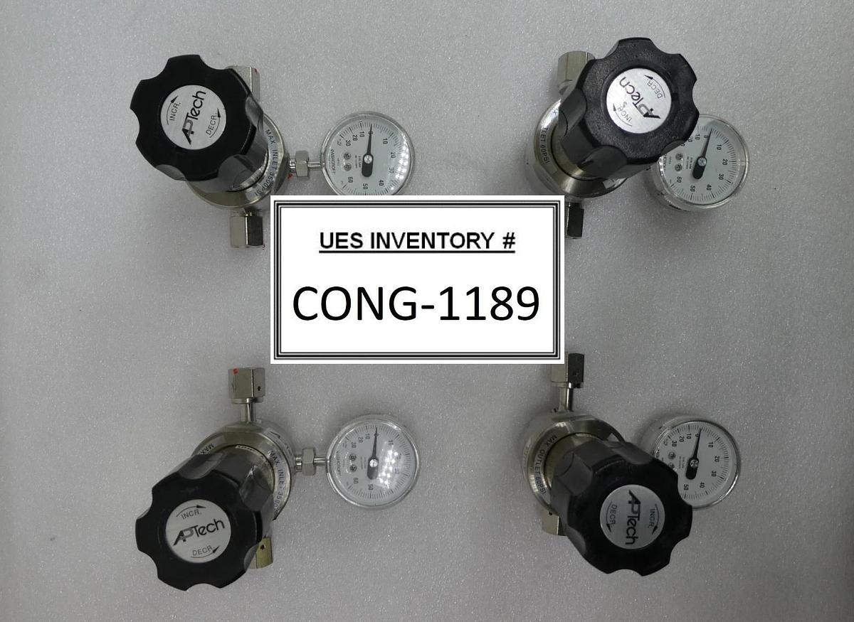 Used APTech AP1006SM 3PW FV4 FV4 IV4 Single Stage Regulator Valve Lot of 4 Used