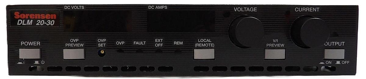 Sorensen Ametek DLM 20-30 DC Power Supply DLM20-30M6M9G Varian E19333690 New