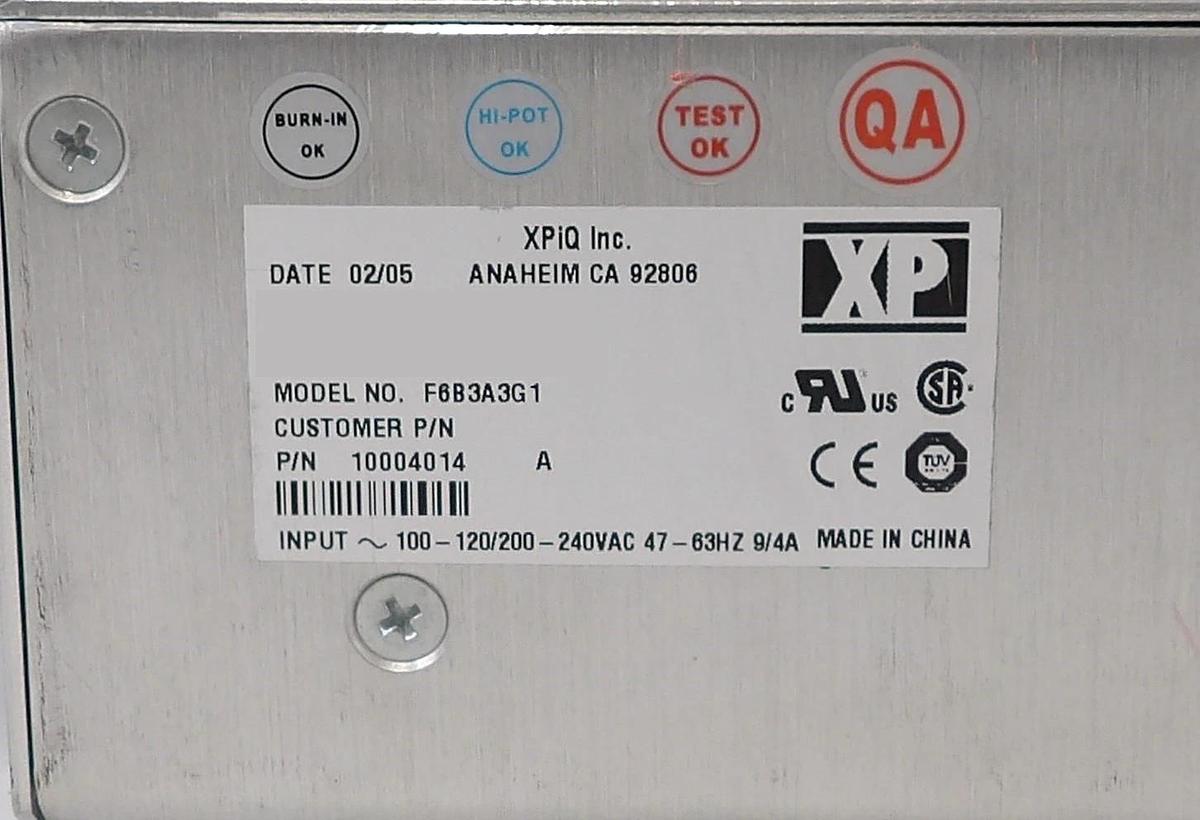 Used XP Power F6B3A3G1 Spectrometer Power Supply AB Sciex 10004014 Lot of 3 Working