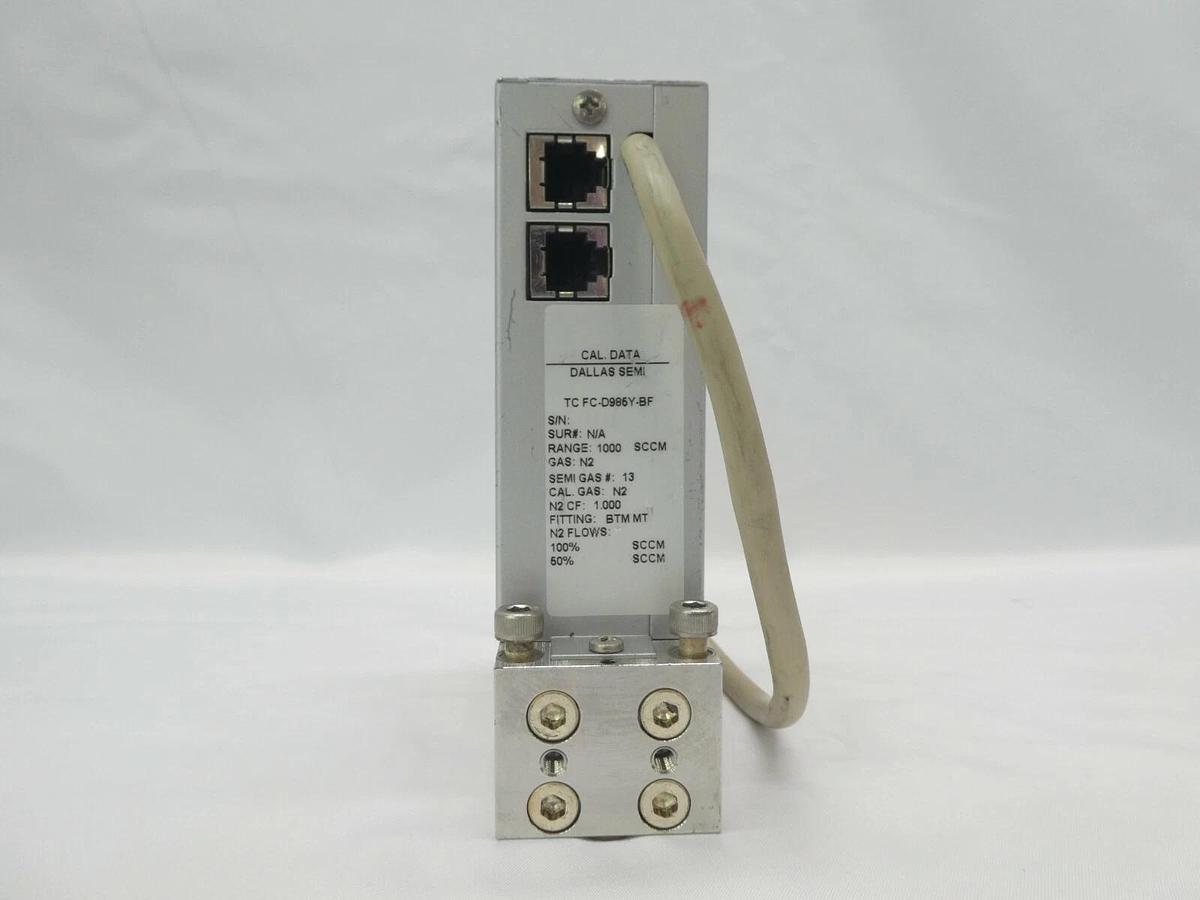 Used Aera TC FC-D985Y-BF Mass Flow Controller MFC FC-D985 1000 SCCM N2 Working Spare