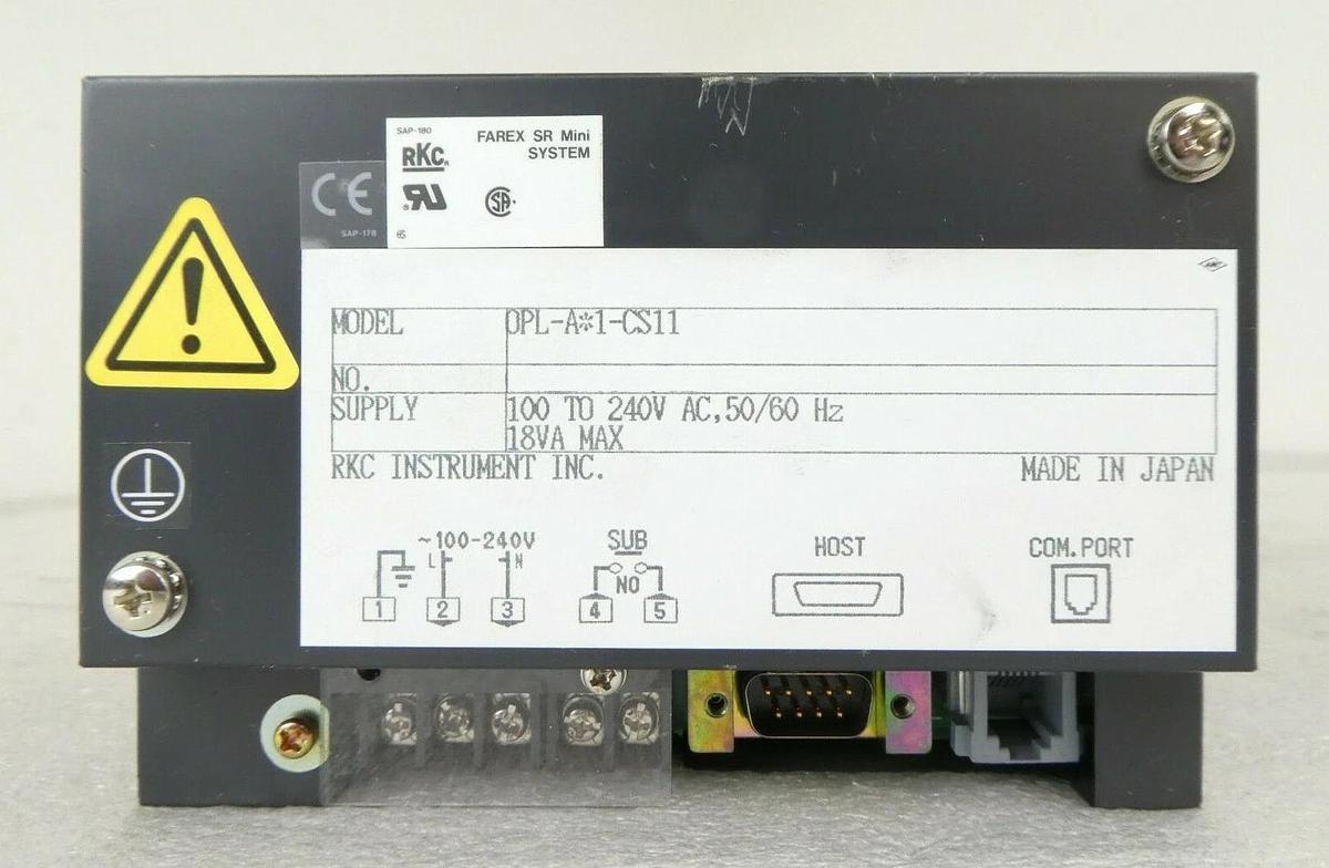 Used RKC Instrument OPL-A*N-CS11 FAREX SR Mini System Lot of 3 TEL Trias Working