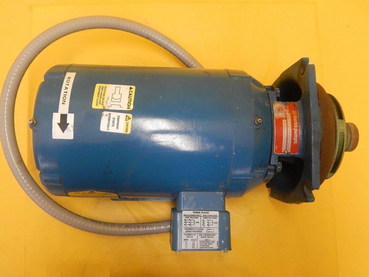 Used Baldor M36F971-0344G1 Industrial Motor Burks 350GA7-1-1-4ME5.44SP Used Working