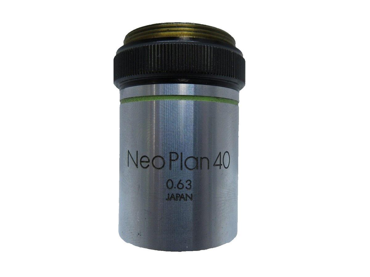 Used Olympus Microscopy NeoPlan40 Microscope Objective 0.63 Working Surplus