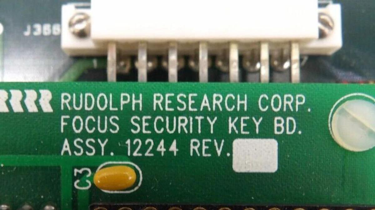 Used Rudolph A12039-8 Wafer Handler Distribution PCB Focus Security 12244 Working