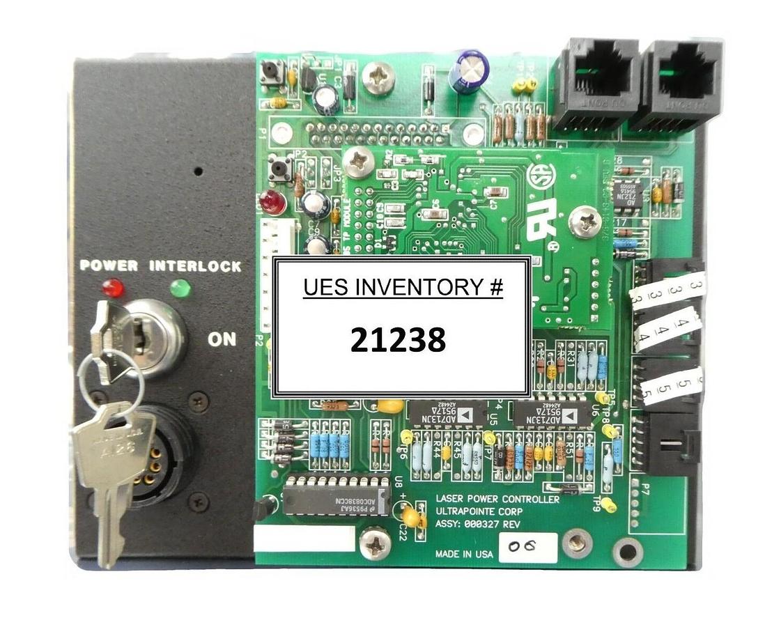 Used Ultrapointe 500 Interlock Panel Laser Power Controller PCB 000327 TP Working