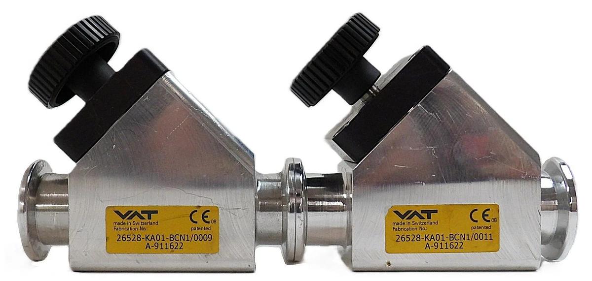 Used VAT 26528-KA01-BCN1 HV Inline Valve Reseller Lot of 2 Working Surplus