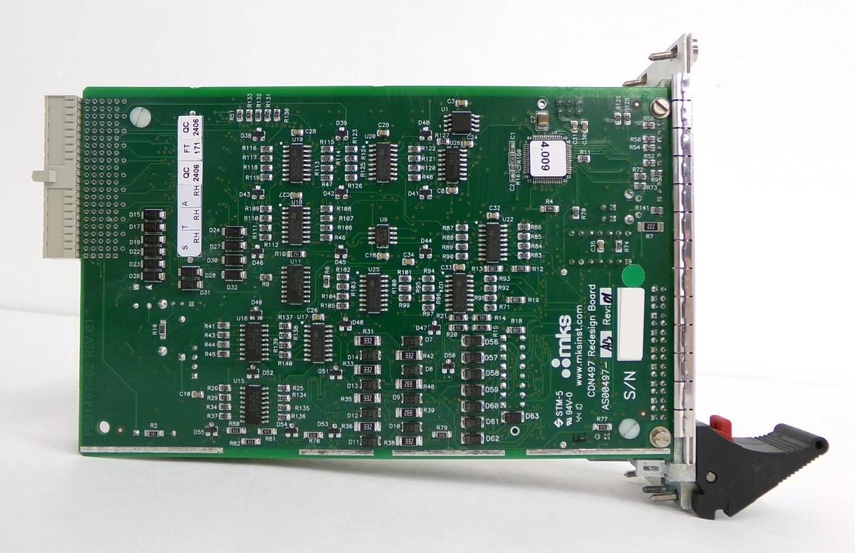 Used MKS Instruments AS01500-65 Cleaner Interlock #2 PCB Card 0195-08826 Working