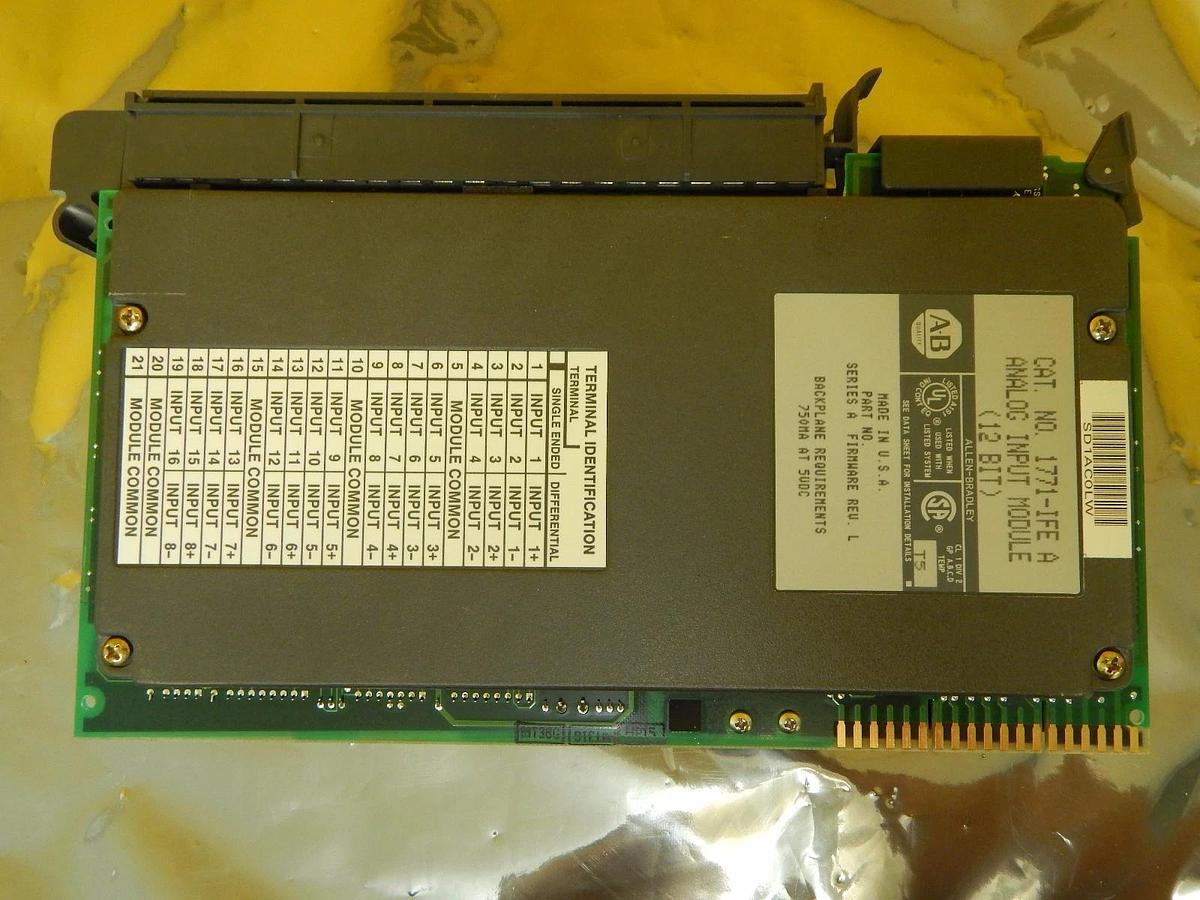 Used AB Allen-Bradley 1771-IFE A Analog Input 12 Bit Module PLC PCB Card Used