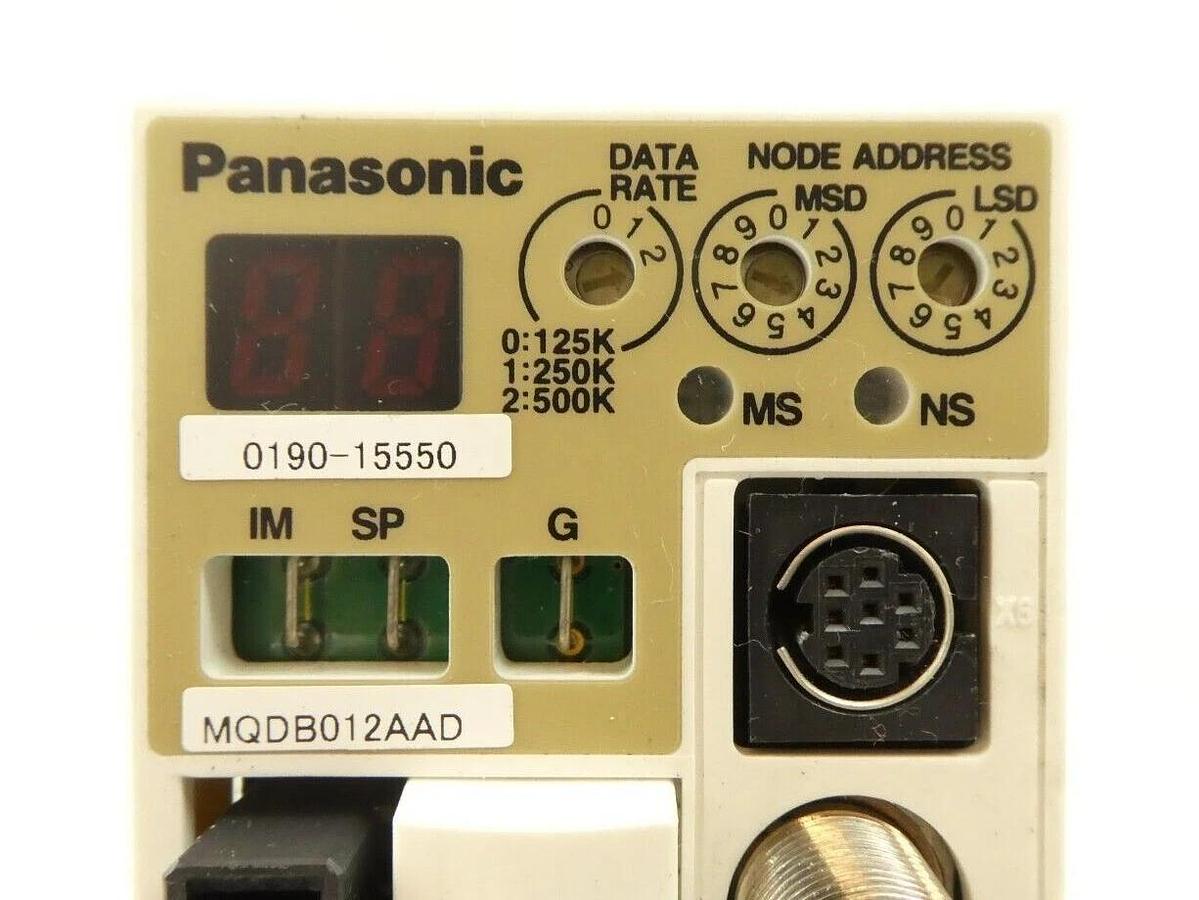 Used Panasonic MQDB012AAD AC Servo Driver AMAT 0190-15550 Working Surplus