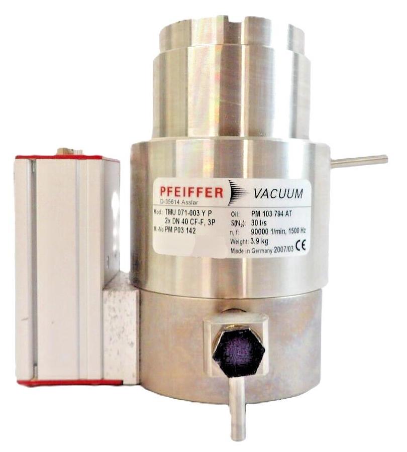 Used TMH 071-003 Y P Pfeiffer PM P03 142 Turbomolecular Pump w/TC100 Turbo Working
