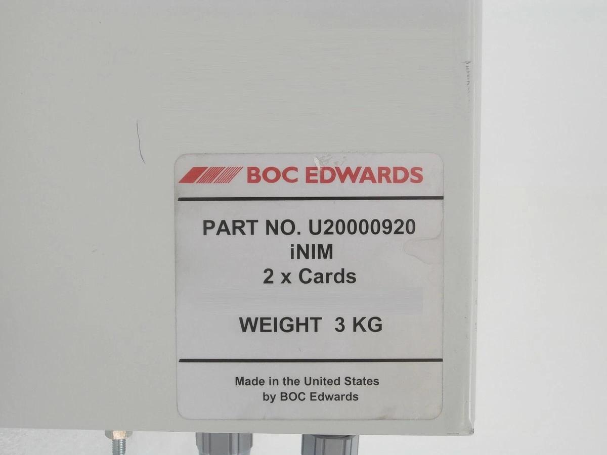Used Edwards U20000920 iNIM Network Interface iNIM 2x Cards D37215252 Working Surplus