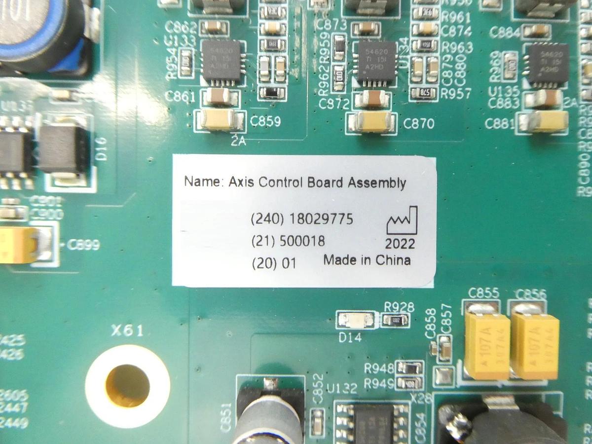 Used United Imaging 78007325 UIH-C V01 Axis Control PCB 60009475 Working Surplus