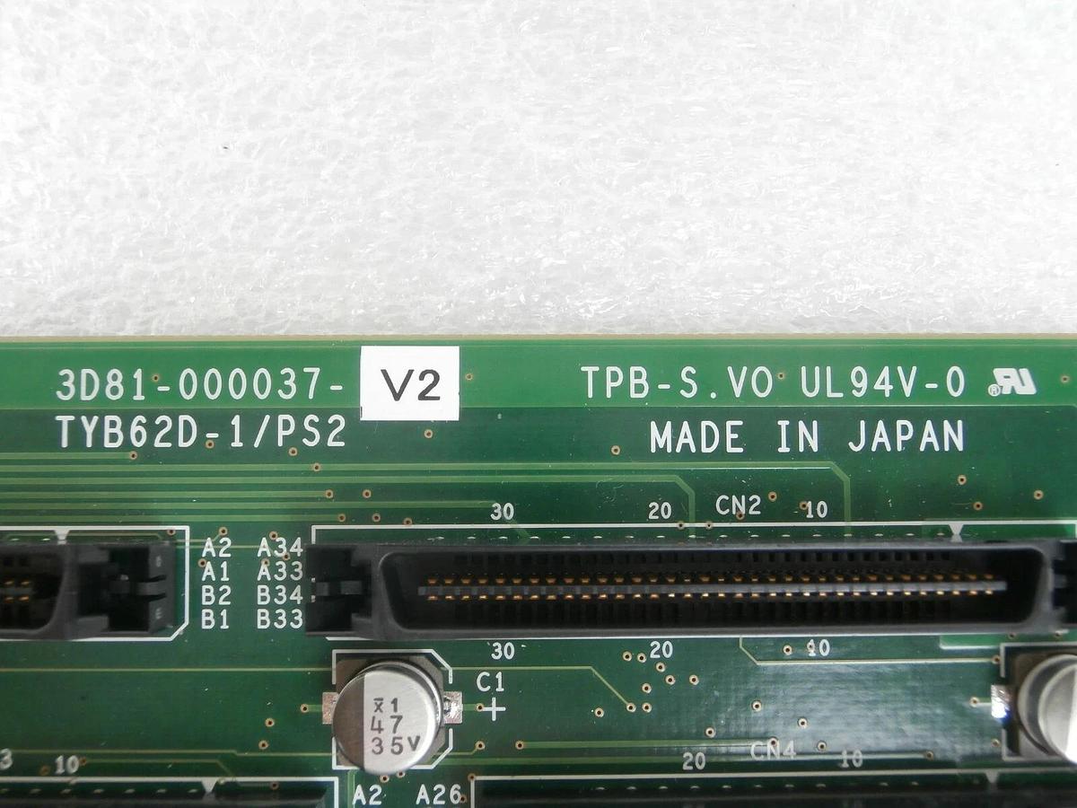 Used TEL Tokyo Electron 3D81-000037-V2 Board TYB62D-1/PS2 PCB T-3044SS Working Spare