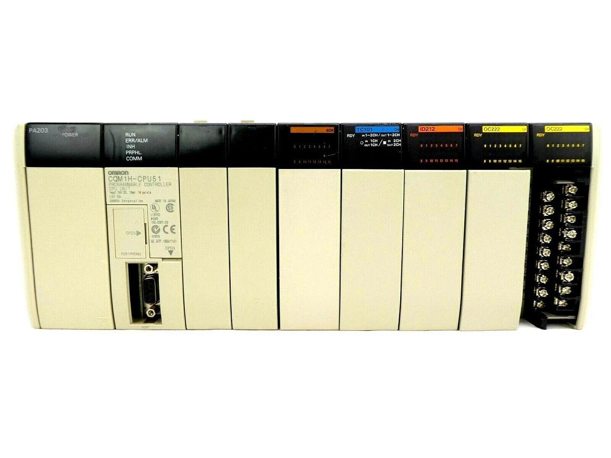 Used Omron CQM1H Programmable Logic Controller PLC Sysmac CQM1H-CPU51 Working Surplus
