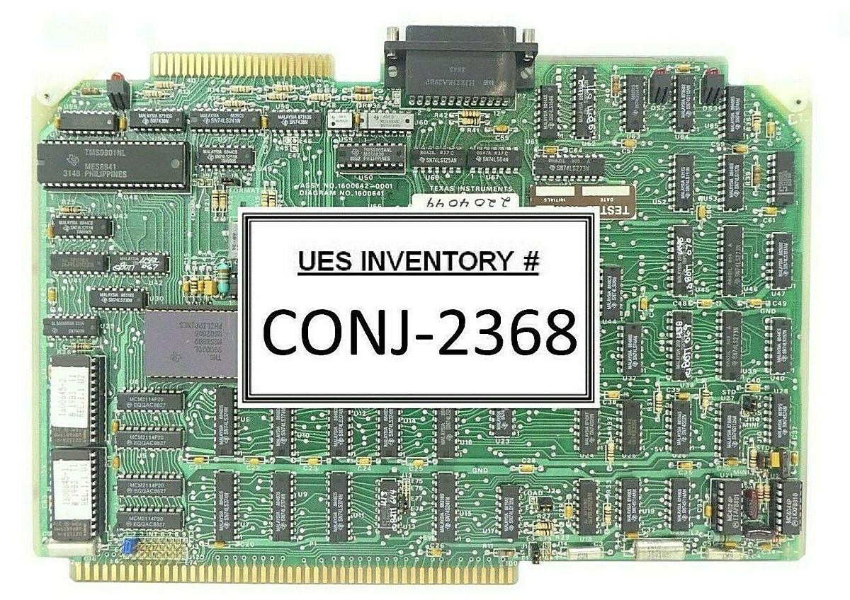 Used Texas Instruments 1600642-0001 1 Disc Control PCB Card TM990/303B Varian 2204049