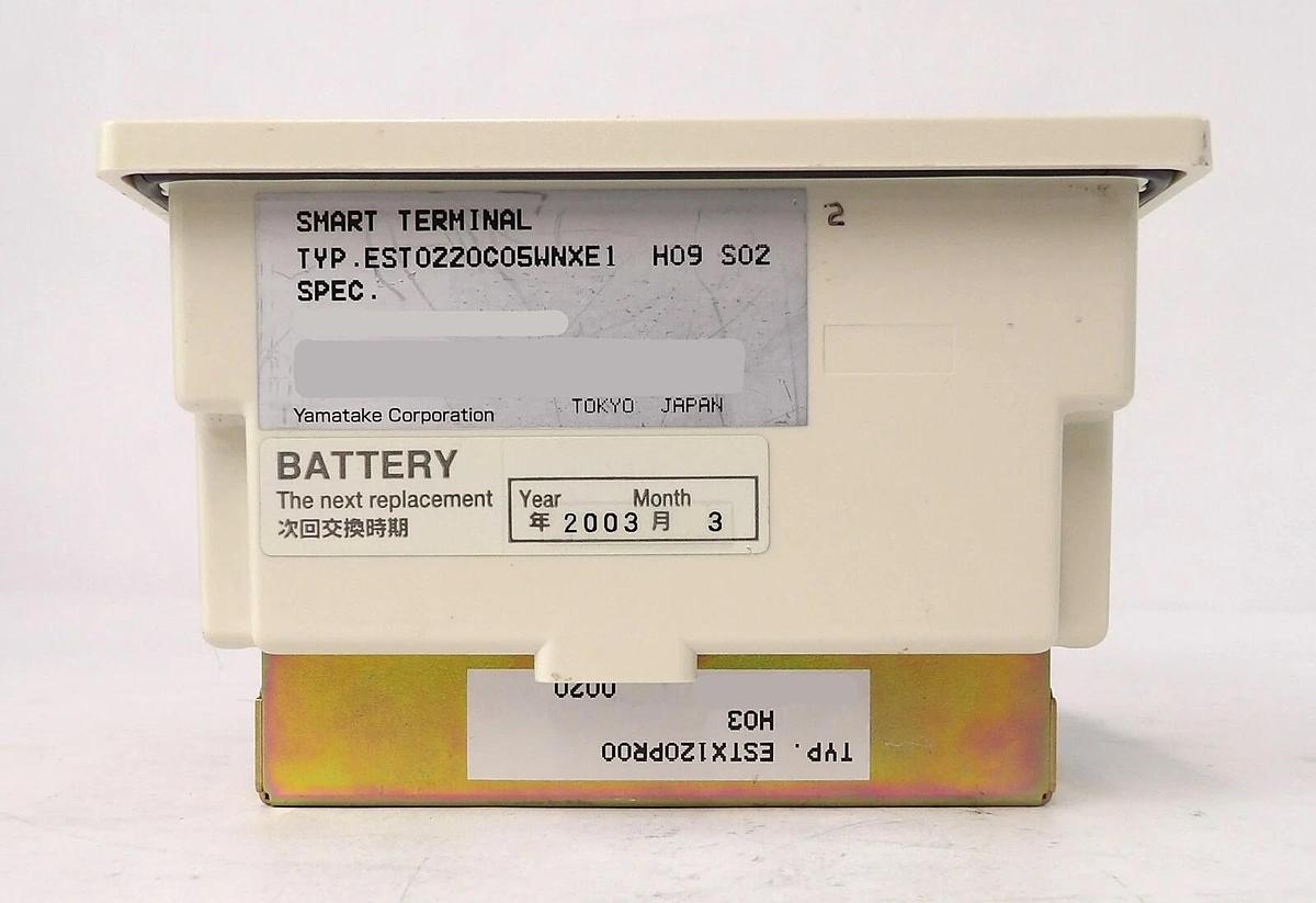 Used Yamatake-Honeywell EST0220C05WNXE1 LCD Smart Terminal ESTX120PR00 Cracked As-Is