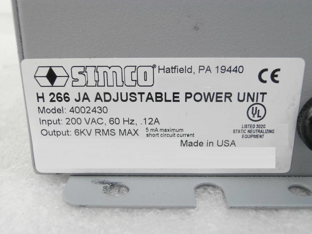 Used Simco 4002430 Adjustable Power Unit AMAT Applied Materials SEMVision cX Working