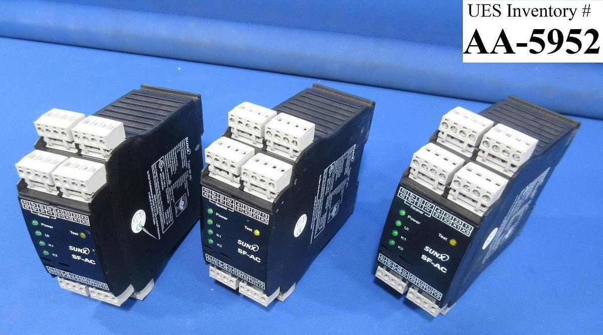 Used Sunx SF-AC Safety Relay Lot of 3 Kokusai Zestone DD-1203V 300mm Used Working