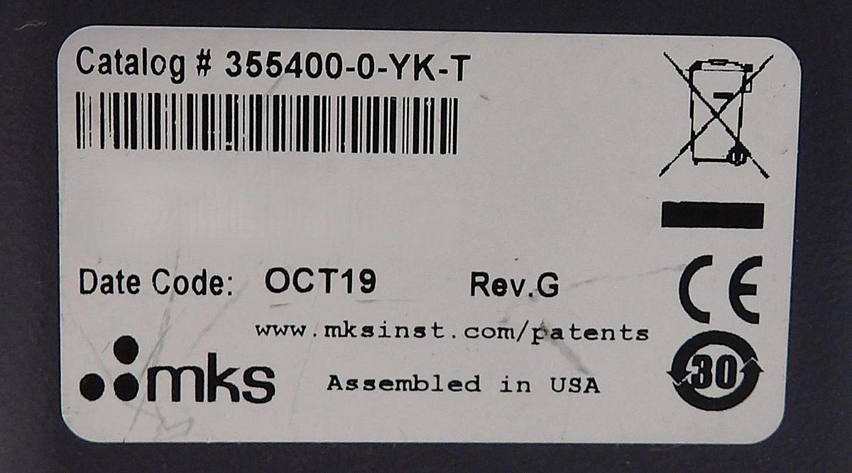 Used Granville-Phillips 355400-0-YK-T Micro-Ion Gauge Working