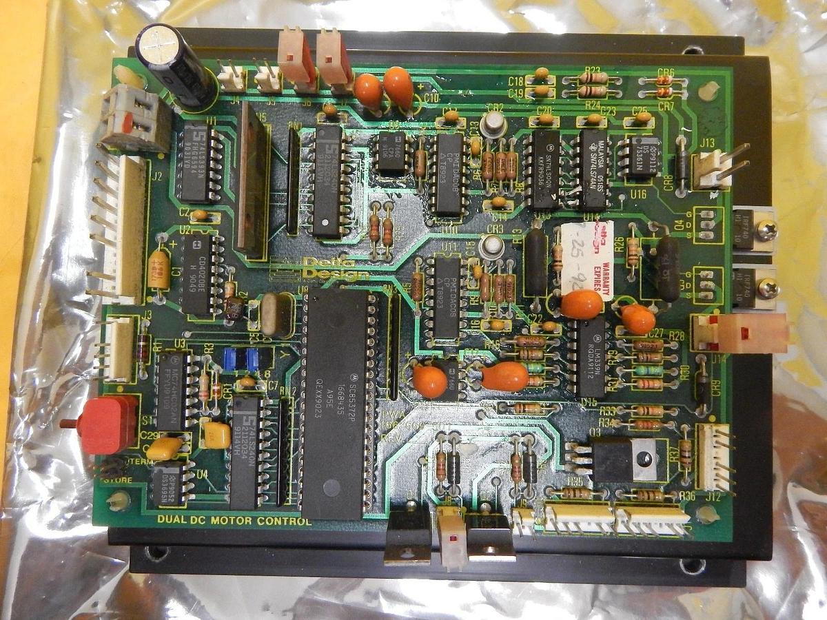 Used Delta Design 1662669-501 Dual DC Motor Control Board PCB Used Working