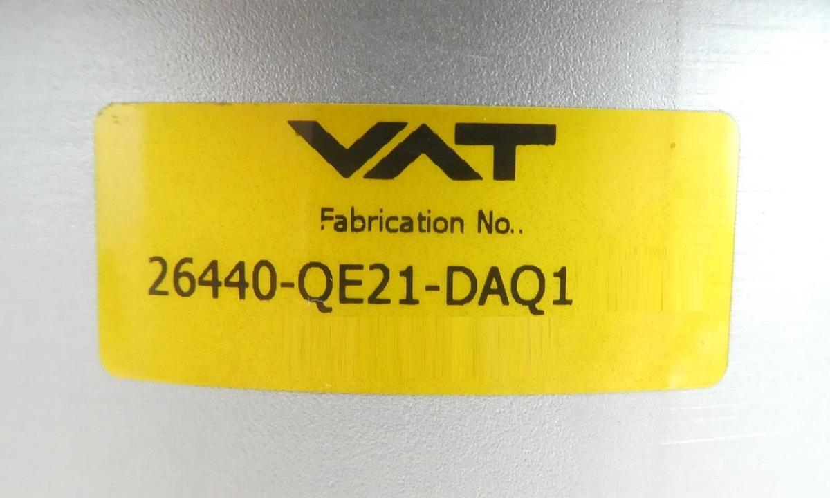 Used VAT 26440-QE21-DAQ1 High Vacuum HV Angle Valve Bellows Series 26 Working