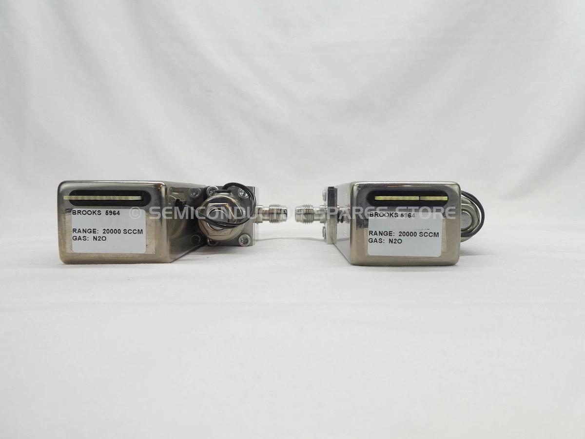 Refurbished Brooks 5964 Mass Flow Controller MFC 20000 SCCM N2O Lot of 2 OEM Refurbished