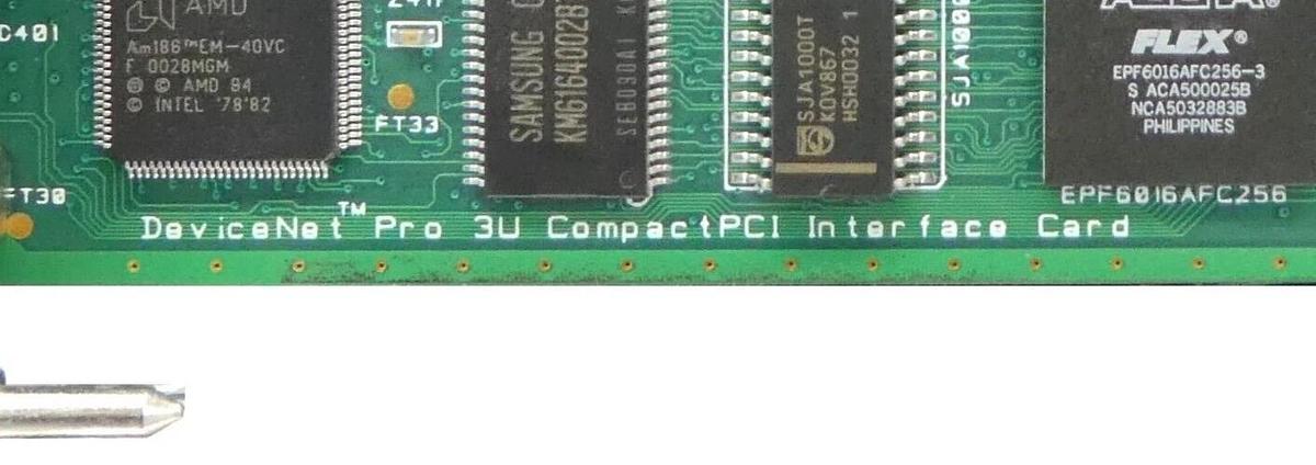 Used SST Woodhead PLX PCI9052 DeviceNet Pro 3U ComactPCI Interface PCB Card Working