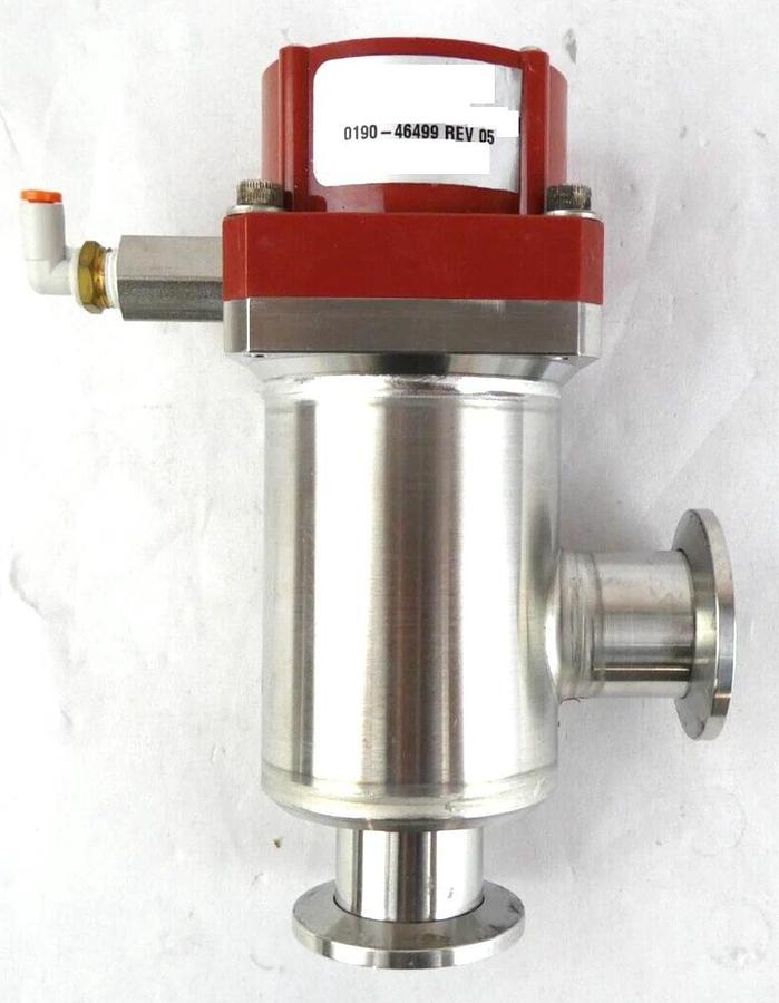 Used MKS Instruments 100019082 Isolation Angle Valve AMAT 0190-46499 Lot of 2 Working
