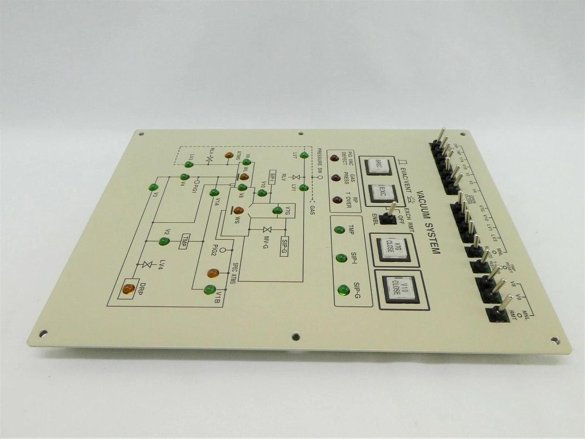 Used JEOL Vacuum System Control Panel BP102105 VAC PANEL PB JWS-7555S SEM Working