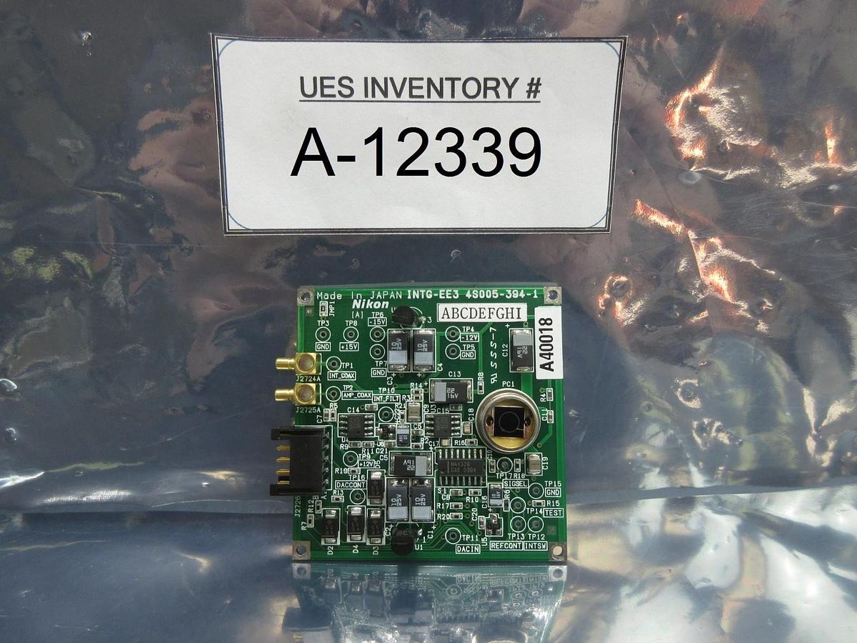 Used Nikon 4S005-394-1 Integrator Sensor Board PCB INTG-EE3 NSR System Used Working