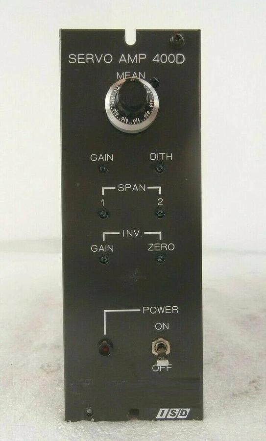 Used ISD SERVO AMP 400D Servo Power Supply Reseller Lot of 2 Working Surplus