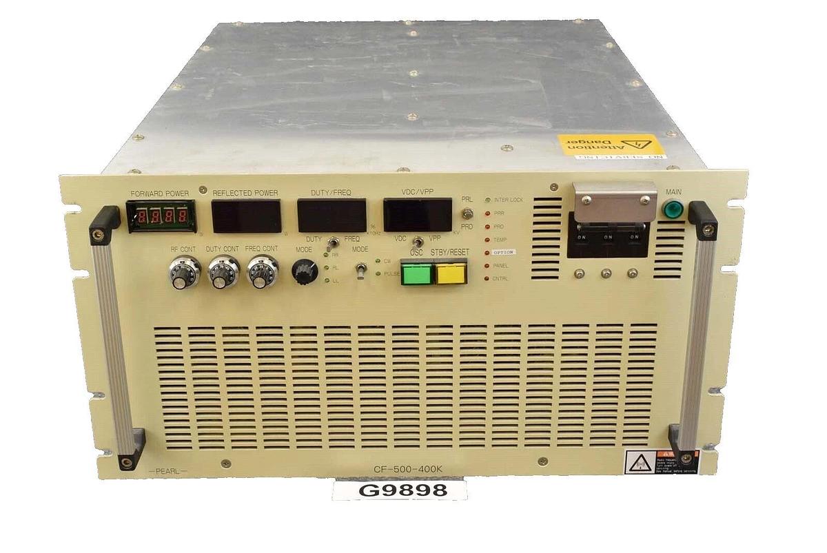 Used Pearl Kogyo CF-500-400K RF Power Supply Spare Surplus