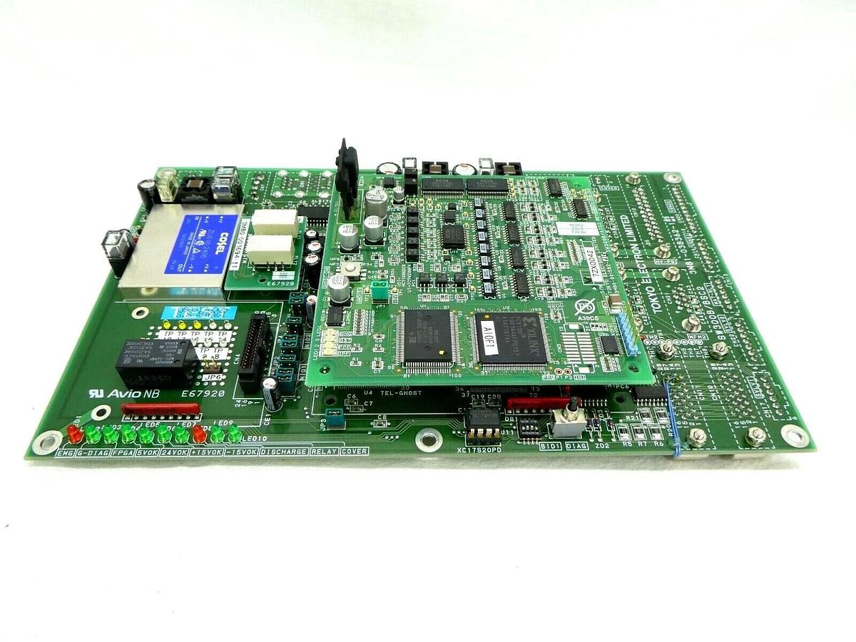 Used TEL Tokyo Electron 3M81-038362-14 Board PCB SW300B/BSC2 Trias System Working