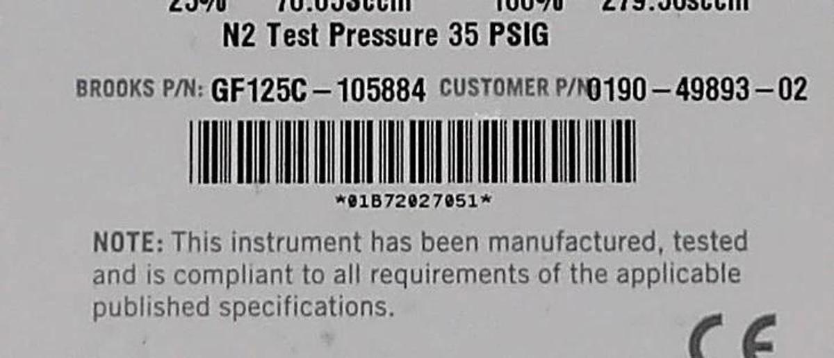 Used Brooks Instrument GF125CXXC Mass Flow Controller MFC Reseller Lot of 20 Working
