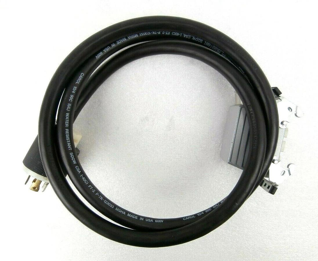 Used Edwards E21909516 iQDP Power Plug with 6 Foot Cable 1.8M iQDP40 iQDP80 Working