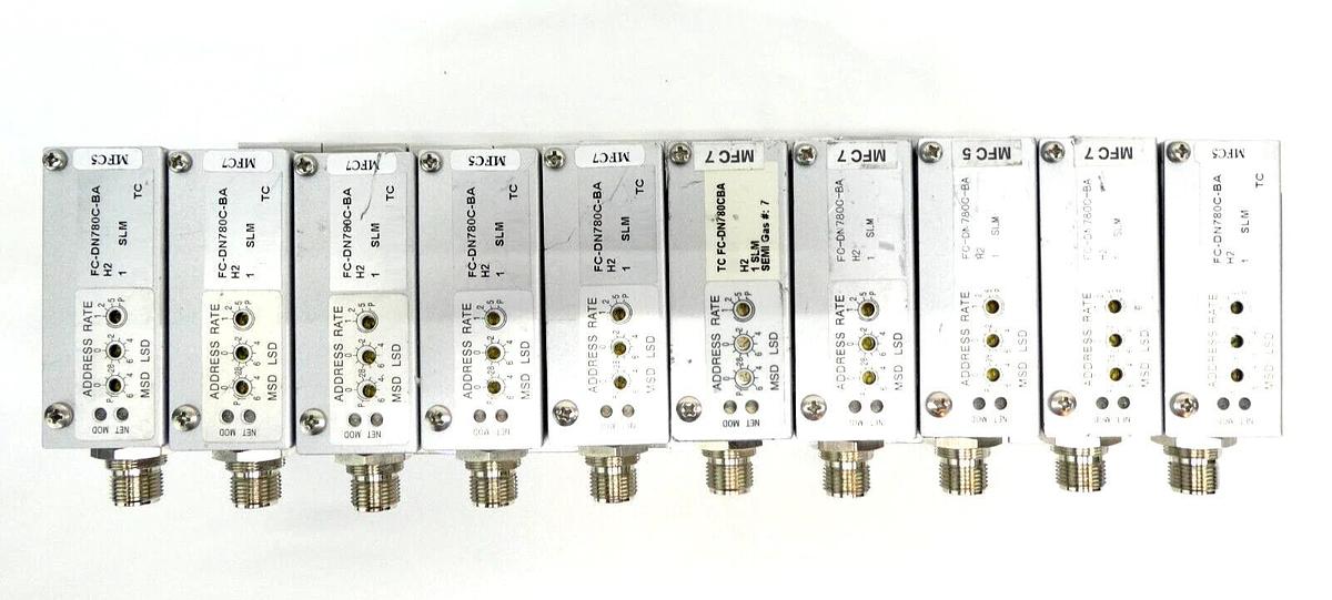 Used Aera FC-DN780CBA Mass Flow Controller MFC 1000 SCCM H2 Lot of 10 Working