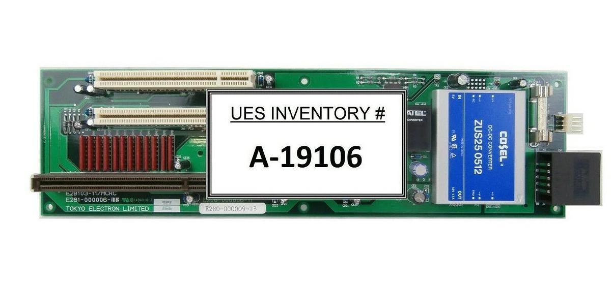Used TEL Tokyo Electron E281-000006-13 Backplane PCB E2B103-11/MCRC ECC2 Telius Spare