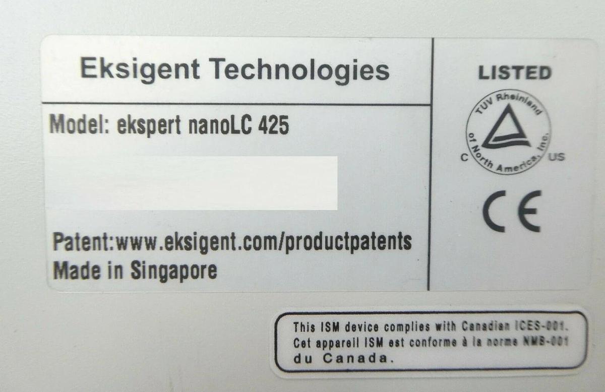 Used Eksigent ekspert nanoLC 425 Syringe Pump 5018236 5018237 5018239 Surplus Spare