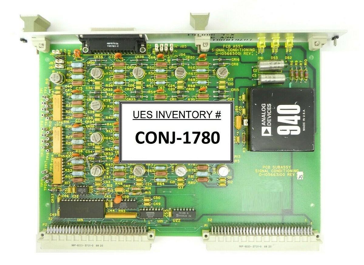 Used Varian VSEA 105663100 Signal Conditioning VMEBus PCB Card 105663001 Working