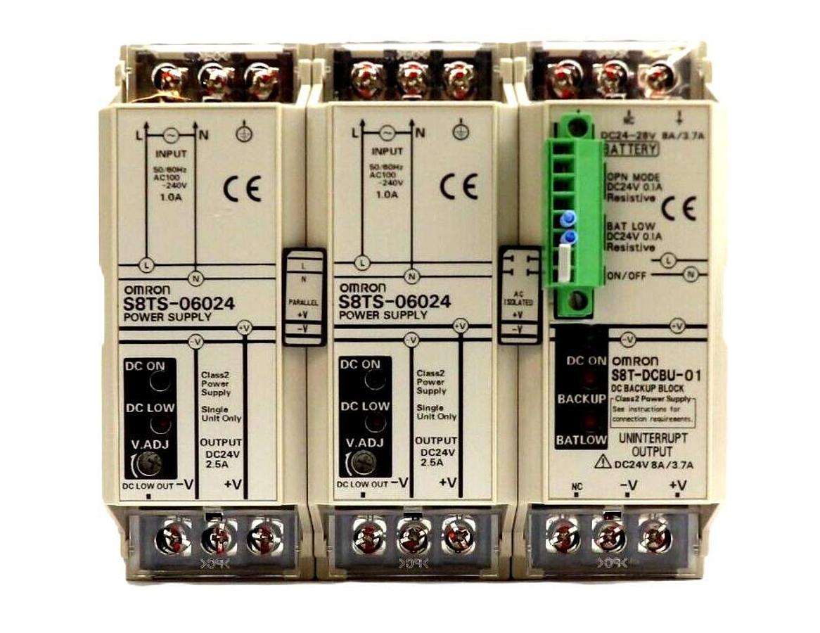 Used Omron S8T-DCBU-01 DC Backup Block Power Supply Set S8TS-06024 Working Suplus