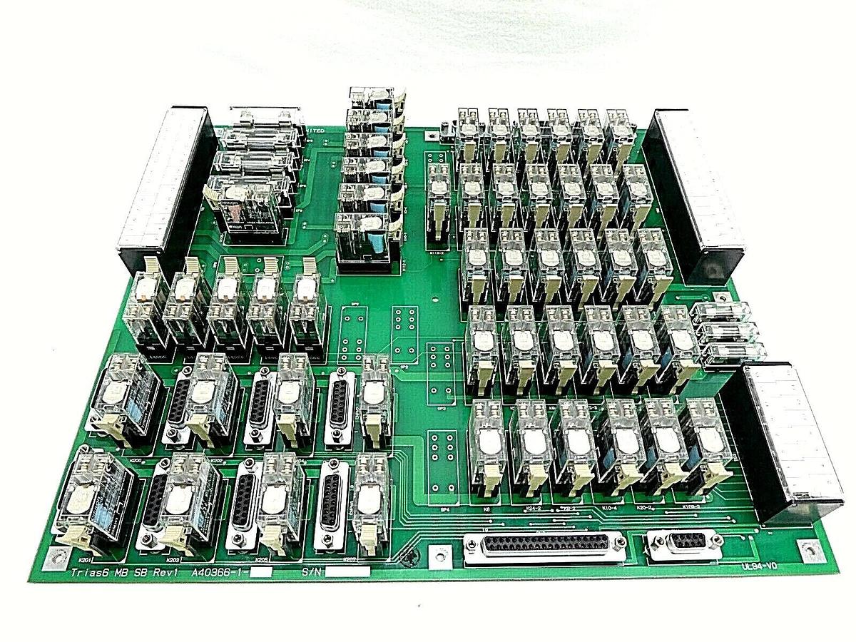 Used TEL Tokyo Electron A40366-1 Relay Board PCB TRIAS6 MB SB TEL Trias Working Spare